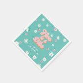 Retro Rainbow FIVE is een Vibe Groovy 5e verjaarda Servet (Hoek)