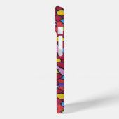 Retro Rainbow Flower Pattern Case-Mate iPhone Case (Achterkant / Links)