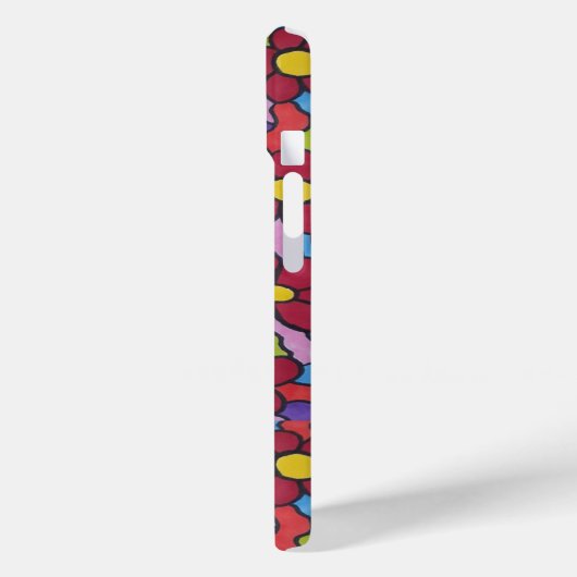 Retro Rainbow Flower Pattern Case-Mate iPhone Case (Achterkant / Links)