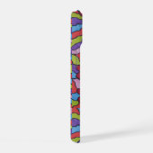Retro Rainbow Flower Pattern iPhone 15 Case (Rechterkant)