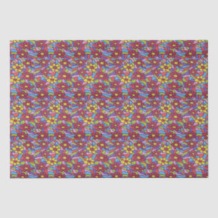 Retro Rainbow Flower Pattern  Tissuepapier