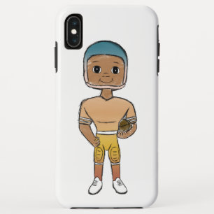 retro rainbow football player ombre Case-Mate iPhone case