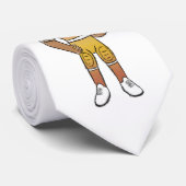 retro rainbow football player ombre stropdas (Opgerold)