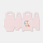 Retro Rainbow Four Ever Groovy Daisy 4th Verjaarda Bedankdoosjes (Uitgevouwen)