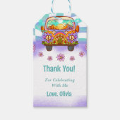 Retro Rainbow Groovy dank u geschenk Cadeaulabel (Voorkant)