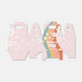 Retro Rainbow Groovy One Daisy Bedankdoosjes (Uitgevouwen)