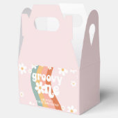 Retro Rainbow Groovy One Daisy Bedankdoosjes (Geopend)