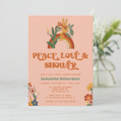 Retro Rainbow Groovy-Vrijgezellenfeest Kaart (Staand voorkant)