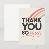 Retro Rainbow Heel veel Wenskaart Bedankkaart (Voorkant / Achterkant)