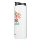 Retro Rainbow magische Vibes Thermosbeker (Geroteerd rechts)