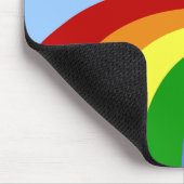 Retro Rainbow Mousepad Muismat (Hoek)