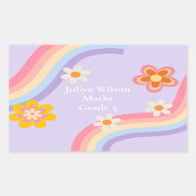 Retro Rainbow paarse terug naar school