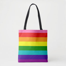 Retro Rainbow Pride Tote Bag