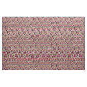 Retro Rainbow Psychedelic Circles Pattern Stof (Fat Quarter)