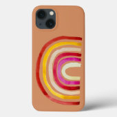 Retro Rainbow schattige waterverf Case-Mate iPhone Case (Achterkant)