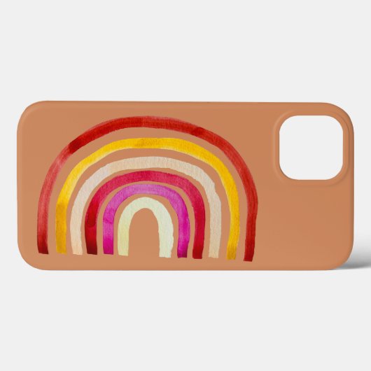 Retro Rainbow schattige waterverf Case-Mate iPhone Case (Achterkant (horizontaal))