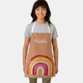 Retro Rainbow schattige waterverf Schort (Insitu)