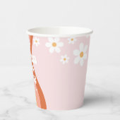 Retro Rainbow Seven is een Vibe Daisy 7th Verjaard Papieren Bekers (Links)