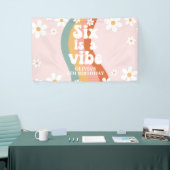 Retro Rainbow Six is een Vibe Daisy 6de Spandoek (Beurs)
