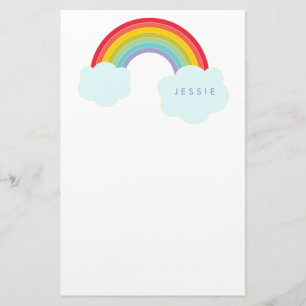 Retro Rainbow - Speciaal ontwerp voor kinderen Briefpapier