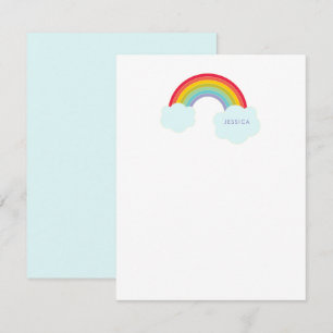 Retro Rainbow - Speciaal ontwerp voor kinderen Notitiekaartje