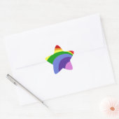 Retro Rainbow Star Stickers (Envelop)