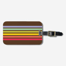 Retro Rainbow Stripe Brown