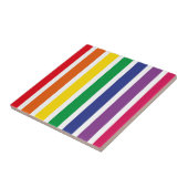 Retro RAINBOW Stripes Tegeltje (Zijkant)