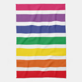 Retro RAINBOW Stripes Theedoek (Verticaal)