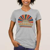 Retro Rainbow Sunshine T-shirt (Voorkant)