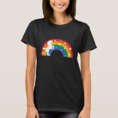 Retro Rainbow Unicorn T-Shirt (Voorkant)