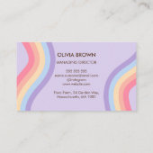 Retro Rainbow Visitekaartje (Achterkant)
