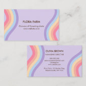 Retro Rainbow Visitekaartje (Voorkant / Achterkant)