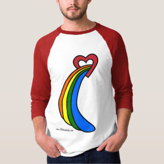 Retro Rainbow Waterfall door het Shirt van het har