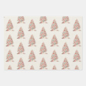 Retro Rainbow Wrapping Paper Flat Sheet Set of 3 (Voorkant 3)