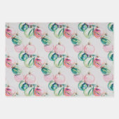 Retro Rainbow Wrapping Paper Flat Sheet Set of 3 (Voorkant 2)