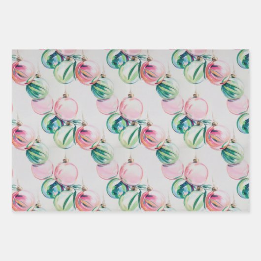 Retro Rainbow Wrapping Paper Flat Sheet Set of 3 (Voorkant 2)