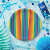 Retro Rainbows 9-inch Bord papier (Feest)