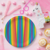 Retro Rainbows 9-inch Bord papier (Feest)