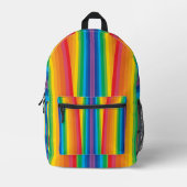 Retro Rainbows All Over Print Rugzak (Voorkant)