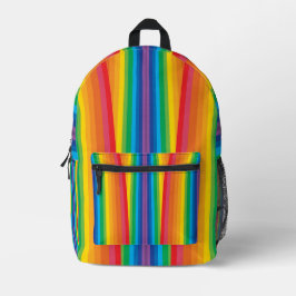 Retro Rainbows All Over Print Rugzak