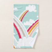 RETRO RAINBOWS BAD HANDDOEK (Handdoek)