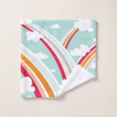 RETRO RAINBOWS BAD HANDDOEK (Wasdoekje)