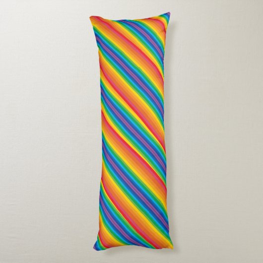 Retro Rainbows Body Pillow Lichaamskussen (Achterkant (Verticaal))