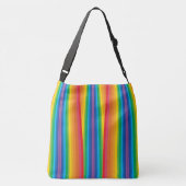 Retro Rainbows Crossbody Bag (2 formaten) Crossbody Tas (Achterkant)