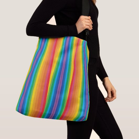 Retro Rainbows Crossbody Bag (2 formaten) Crossbody Tas (Dichtbij)