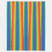 Retro Rainbows Fleece Blanket (3 maten) (Voorkant)