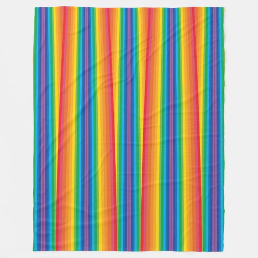 Retro Rainbows Fleece Blanket (3 maten) (Voorkant)