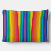 Retro Rainbows Grote Pouch Etui (Voorkant)