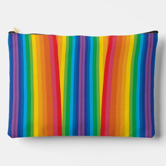 Retro Rainbows Grote Pouch Etui (Voorkant)
